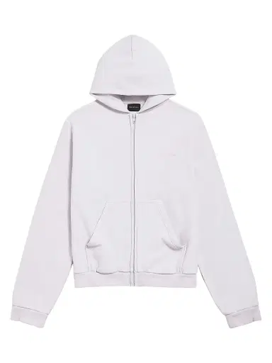 Balenciaga Women's Back Zip-Up Hoodie Regular Fit - White | Thumbnail 1 Balenciaga Women's Back Zip-Up Hoodie Regular Fit - White | Thumbnail 1