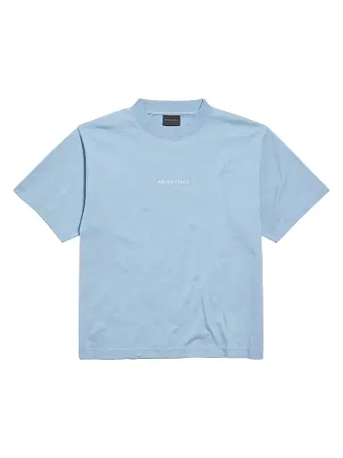 Balenciaga Women's Back T Shirt Medium Fit - Light Blue White | Thumbnail 1 Balenciaga Women's Back T Shirt Medium Fit - Light Blue White | Thumbnail 1
