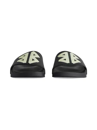 Balenciaga Men's Pool Slide Sandals - Black | Thumbnail 4 Balenciaga Men's Pool Slide Sandals - Black | Thumbnail 4