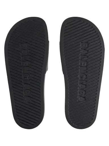 Balenciaga Men's Pool Slide Sandals - Black | Thumbnail 7 Balenciaga Men's Pool Slide Sandals - Black | Thumbnail 7