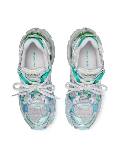 Balenciaga Men's Runner Gradient Sneakers - Grey Green Blue - Size 14 | Thumbnail 6 Balenciaga Men's Runner Gradient Sneakers - Grey Green Blue - Size 14 | Thumbnail 6
