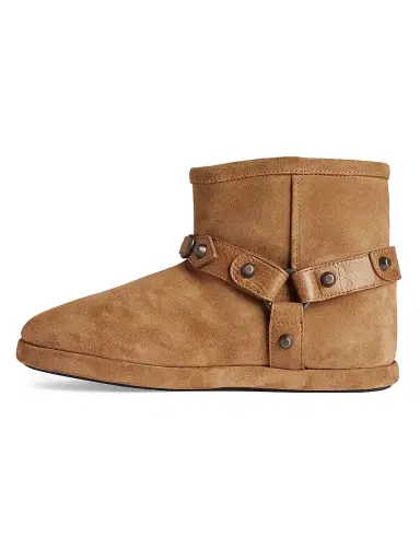 Balenciaga Women's Alaska Soft Booties - Camel | Thumbnail 6 Balenciaga Women's Alaska Soft Booties - Camel | Thumbnail 6
