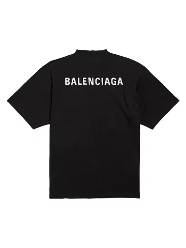 Balenciaga Men's Back Medium Fit T-Shirt - Black | Thumbnail 2 Balenciaga Men's Back Medium Fit T-Shirt - Black | Thumbnail 2