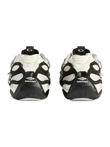 Balenciaga Men's Soleless Sneakers - Black White Silver | Thumbnail 5 Balenciaga Men's Soleless Sneakers - Black White Silver | Thumbnail 5