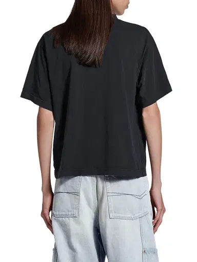 Balenciaga Women's Loop Sports Icon Medium Fit T-Shirt - Faded Black | Thumbnail 3 Balenciaga Women's Loop Sports Icon Medium Fit T-Shirt - Faded Black | Thumbnail 3