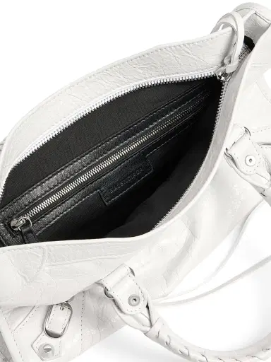 Balenciaga Women's Le City Top Handle Bag - Optic White | Thumbnail 7 Balenciaga Women's Le City Top Handle Bag - Optic White | Thumbnail 7