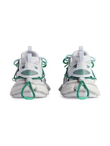 Balenciaga Men's Track Trail Laces Sneakers - White Green | Thumbnail 4 Balenciaga Men's Track Trail Laces Sneakers - White Green | Thumbnail 4