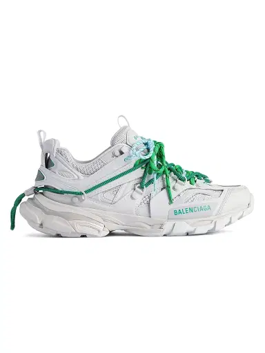 Balenciaga Men's Track Trail Laces Sneakers - White Green | Thumbnail 1 Balenciaga Men's Track Trail Laces Sneakers - White Green | Thumbnail 1
