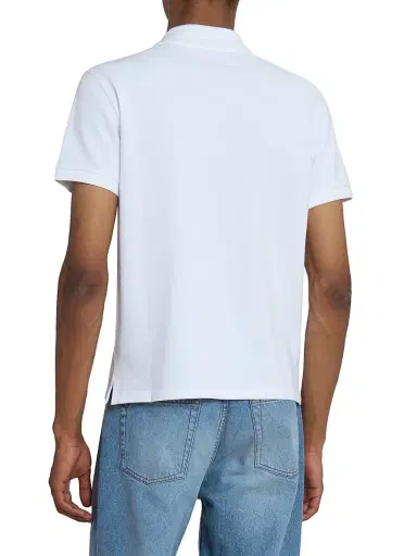 AMI Paris Men's ADC Logo Polo Shirt - Blanc | Thumbnail 5 AMI Paris Men's ADC Logo Polo Shirt - Blanc | Thumbnail 5