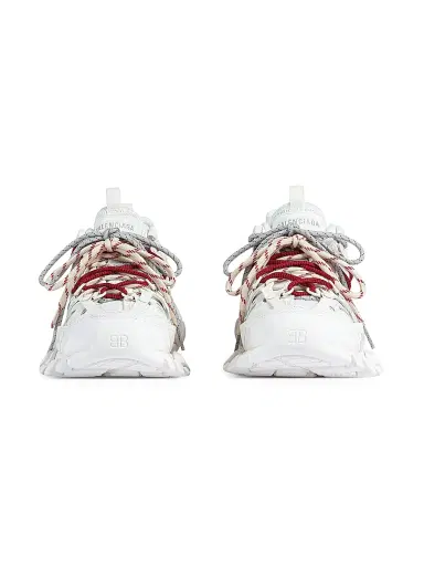 Balenciaga Women's Track Trail Laces Sneaker - Red Multicolor | Thumbnail 4 Balenciaga Women's Track Trail Laces Sneaker - Red Multicolor | Thumbnail 4