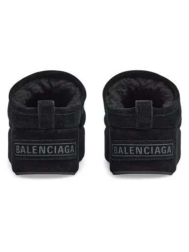 Balenciaga Women's Alaska Soft Platform Mules - Black | Thumbnail 3 Balenciaga Women's Alaska Soft Platform Mules - Black | Thumbnail 3