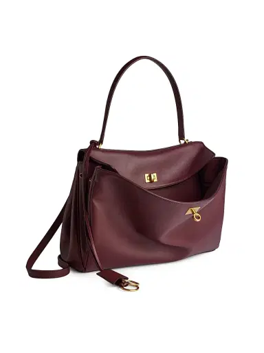 Balenciaga Women's Rodeo Handbag - Burgundy | Thumbnail 2 Balenciaga Women's Rodeo Handbag - Burgundy | Thumbnail 2