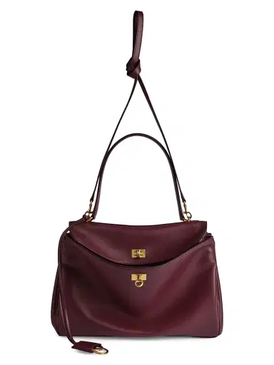 Balenciaga Women's Rodeo Handbag - Burgundy | Thumbnail 5 Balenciaga Women's Rodeo Handbag - Burgundy | Thumbnail 5