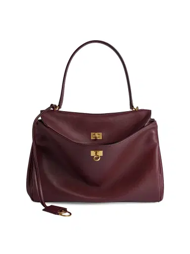 Balenciaga Women's Rodeo Handbag - Burgundy | Thumbnail 1 Balenciaga Women's Rodeo Handbag - Burgundy | Thumbnail 1