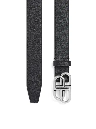 Balenciaga Men's BB Large Belt - Black | Thumbnail 2 Balenciaga Men's BB Large Belt - Black | Thumbnail 2