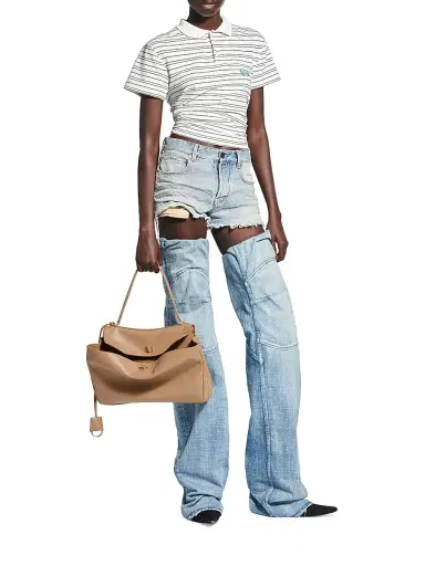 Balenciaga Women's Rodeo Medium Handbag - Latte | Thumbnail 1 Balenciaga Women's Rodeo Medium Handbag - Latte | Thumbnail 1
