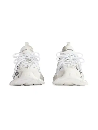 Balenciaga Women's Track Signature Sneakers - White Black - Size 12 | Thumbnail 4 Balenciaga Women's Track Signature Sneakers - White Black - Size 12 | Thumbnail 4