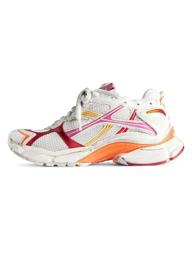 Balenciaga Men's Runner Gradient Sneakers - White Orange Pink | Thumbnail 4 Balenciaga Men's Runner Gradient Sneakers - White Orange Pink | Thumbnail 4
