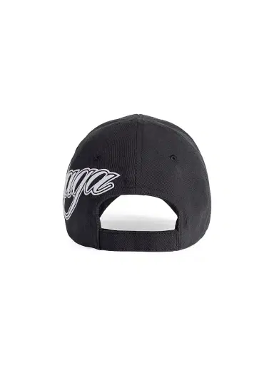 Balenciaga Men's Cursive Cap - Washed Black - Size Medium | Thumbnail 4 Balenciaga Men's Cursive Cap - Washed Black - Size Medium | Thumbnail 4