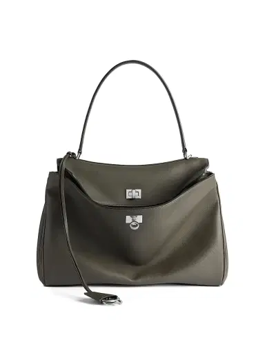 Balenciaga Women's Rodeo Handbag - Khaki Silver | Thumbnail 1 Balenciaga Women's Rodeo Handbag - Khaki Silver | Thumbnail 1