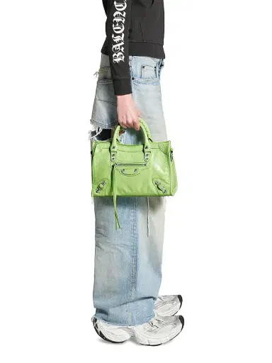 Balenciaga Women's Le City Top Handle Bag - Green | Thumbnail 2 Balenciaga Women's Le City Top Handle Bag - Green | Thumbnail 2