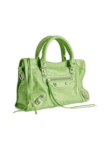 Balenciaga Women's Le City Top Handle Bag - Green | Thumbnail 3 Balenciaga Women's Le City Top Handle Bag - Green | Thumbnail 3