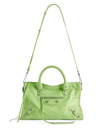 Balenciaga Women's Le City Top Handle Bag - Green | Thumbnail 7 Balenciaga Women's Le City Top Handle Bag - Green | Thumbnail 7