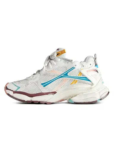 Balenciaga Women's Runner Sneakers - White Yellow Blue | Thumbnail 6 Balenciaga Women's Runner Sneakers - White Yellow Blue | Thumbnail 6