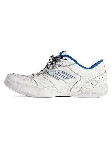 Balenciaga Men's Hamptons Worn-Out Sneakers - White Dark Blue - Size 7 | Thumbnail 6 Balenciaga Men's Hamptons Worn-Out Sneakers - White Dark Blue - Size 7 | Thumbnail 6