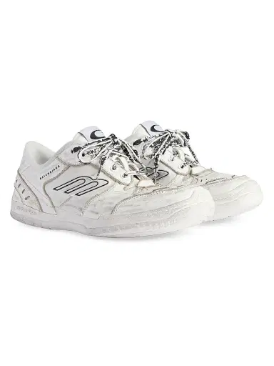 Balenciaga Women's Hamptons Medium Worn-Out Sneakers - White | Thumbnail 1 Balenciaga Women's Hamptons Medium Worn-Out Sneakers - White | Thumbnail 1