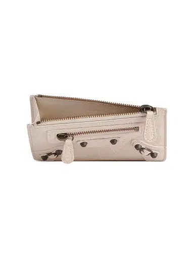 Balenciaga Women's Le City Long Coin and Card Holder - Beige | Thumbnail 2 Balenciaga Women's Le City Long Coin and Card Holder - Beige | Thumbnail 2
