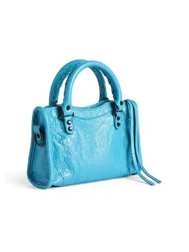 Balenciaga Women's Le City Nano Bag - Bleu Cyan | Thumbnail 4 Balenciaga Women's Le City Nano Bag - Bleu Cyan | Thumbnail 4