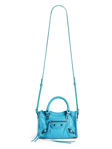 Balenciaga Women's Le City Nano Bag - Bleu Cyan | Thumbnail 6 Balenciaga Women's Le City Nano Bag - Bleu Cyan | Thumbnail 6
