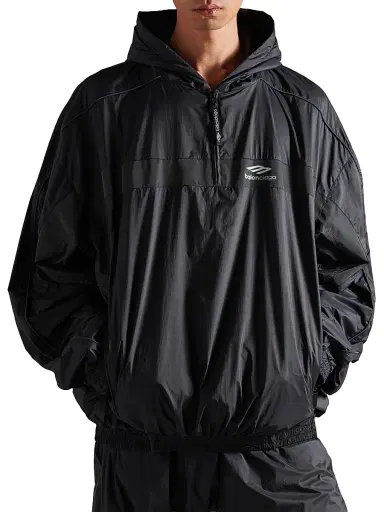 Balenciaga Men's 3B Sports Icon Ski Tracksuit Hoodie - Black - Size XXL | Thumbnail 2 Balenciaga Men's 3B Sports Icon Ski Tracksuit Hoodie - Black - Size XXL | Thumbnail 2