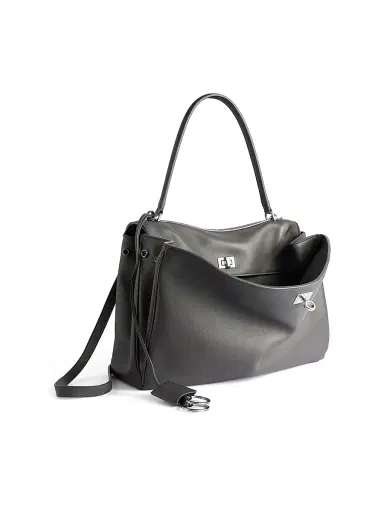 Balenciaga Women's Rodeo Medium Handbag - Grey Silver | Thumbnail 2 Balenciaga Women's Rodeo Medium Handbag - Grey Silver | Thumbnail 2