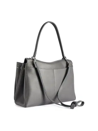 Balenciaga Women's Rodeo Medium Handbag - Grey Silver | Thumbnail 3 Balenciaga Women's Rodeo Medium Handbag - Grey Silver | Thumbnail 3