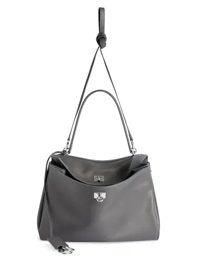 Balenciaga Women's Rodeo Medium Handbag - Grey Silver | Thumbnail 5 Balenciaga Women's Rodeo Medium Handbag - Grey Silver | Thumbnail 5