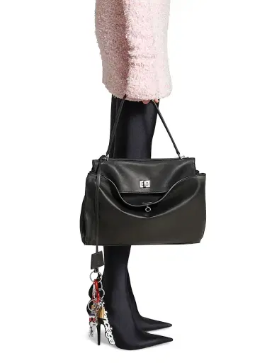 Balenciaga Women's Rodeo Medium Handbag - Grey Silver | Thumbnail 7 Balenciaga Women's Rodeo Medium Handbag - Grey Silver | Thumbnail 7