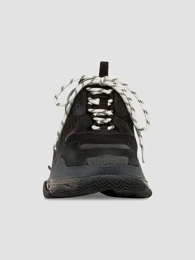 Balenciaga Women's Triple S Sneaker Clear Sole - Black - Size 12 | Thumbnail 2 Balenciaga Women's Triple S Sneaker Clear Sole - Black - Size 12 | Thumbnail 2