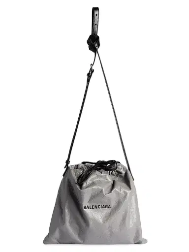 Balenciaga Men's Shopper Dust Medium Crossbody Bag - Grey | Thumbnail 1 Balenciaga Men's Shopper Dust Medium Crossbody Bag - Grey | Thumbnail 1