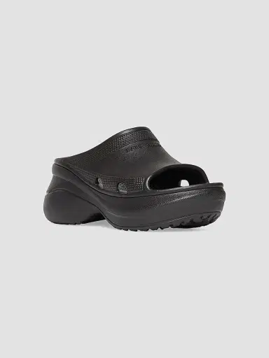 Balenciaga Women's Pool Crocs Slide Sandals - Black - Size 9 | Thumbnail 2 Balenciaga Women's Pool Crocs Slide Sandals - Black - Size 9 | Thumbnail 2