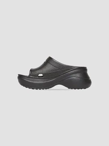 Balenciaga Women's Pool Crocs Slide Sandals - Black - Size 9 | Thumbnail 4 Balenciaga Women's Pool Crocs Slide Sandals - Black - Size 9 | Thumbnail 4
