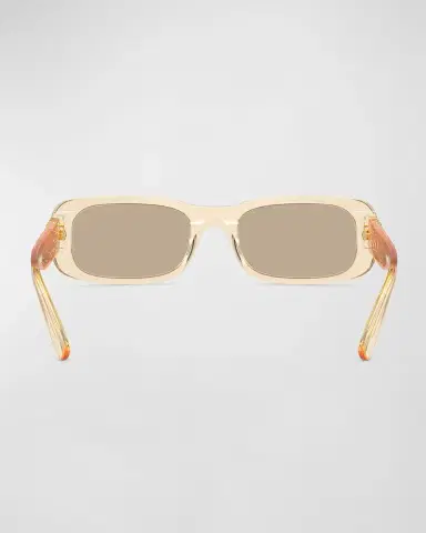 Miu Miu Logo Acetate Rectangular Sunglasses | Thumbnail 4 Miu Miu Logo Acetate Rectangular Sunglasses | Thumbnail 4