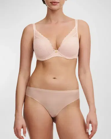 Chantelle Norah Chic Lace Plunge T-Shirt Bra | Thumbnail 2 Chantelle Norah Chic Lace Plunge T-Shirt Bra | Thumbnail 2