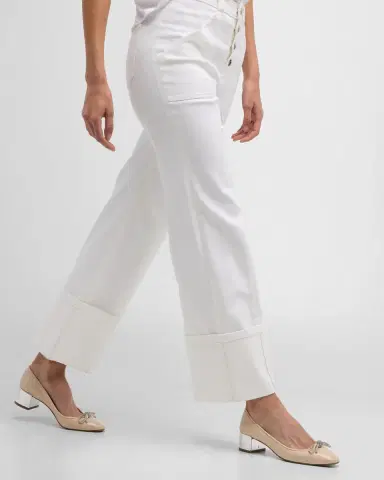 Cinq à Sept Cuffed Benji Cropped Flare Pants | Thumbnail 7 Cinq à Sept Cuffed Benji Cropped Flare Pants | Thumbnail 7