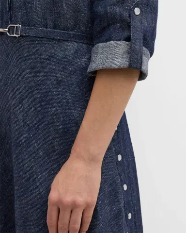 Gabriela Hearst Marley Belted Denim Maxi Shirtdress | Thumbnail 5 Gabriela Hearst Marley Belted Denim Maxi Shirtdress | Thumbnail 5