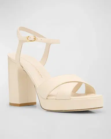 Stuart Weitzman Dayna Leather Crisscross Platform Sandals | Thumbnail 3 Stuart Weitzman Dayna Leather Crisscross Platform Sandals | Thumbnail 3