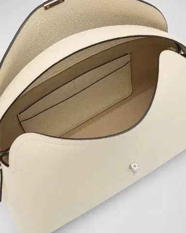 TOTEME T-Lock Top Handle Bag in Pebble Grain Leather | Thumbnail 3 TOTEME T-Lock Top Handle Bag in Pebble Grain Leather | Thumbnail 3
