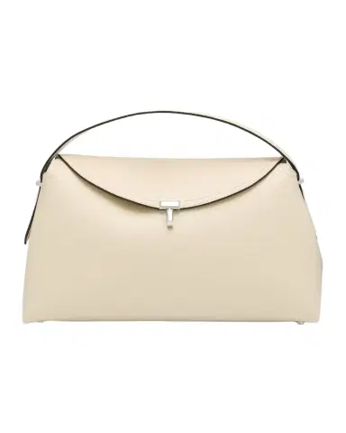 TOTEME T-Lock Top Handle Bag in Pebble Grain Leather | Thumbnail 1 TOTEME T-Lock Top Handle Bag in Pebble Grain Leather | Thumbnail 1