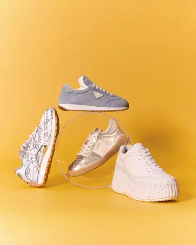 Chloe Nama Platform Speckled Mix Leather Sneakers | Thumbnail 4 Chloe Nama Platform Speckled Mix Leather Sneakers | Thumbnail 4
